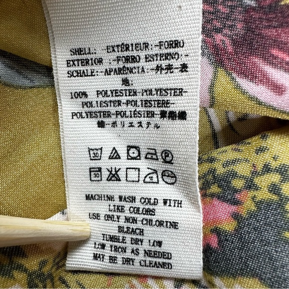 Free People Magnifique Marigold Long Sleeve Oversized Button Down EUC Size M - Picture 13 of 15